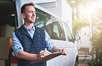 small business owner protected by commercial cargo van insurance